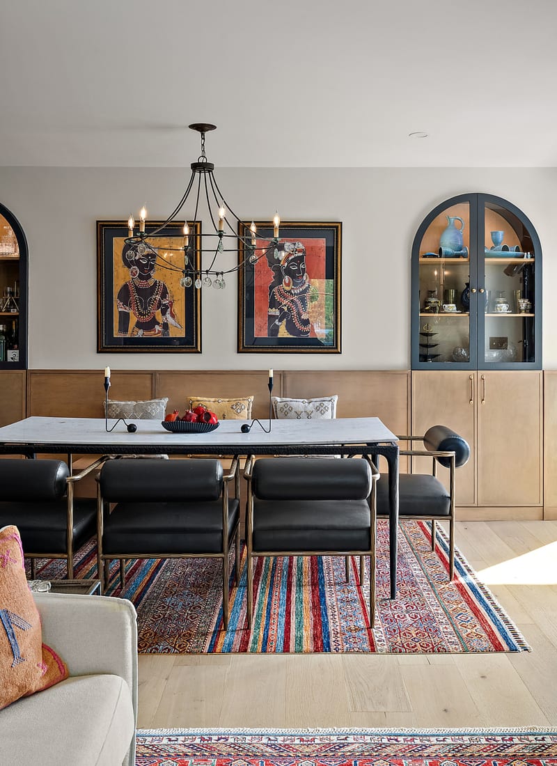 Interior design detail — warm materials and architectural precision